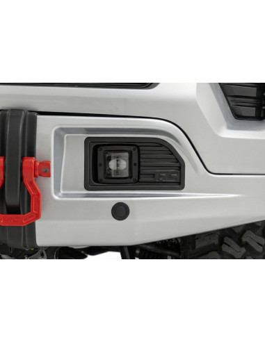 ROUGH COUNTRY Paragolpes FXS GAN Silver Ice Metallic | Chevy Silverado 1500 4x4/4x2 (23-26)
