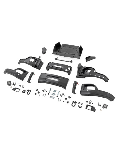 ROUGH COUNTRY Paragolpes FXS GB8 Mosaic Black | Chevy Silverado 1500 4x2/4x4 (2023-2026)