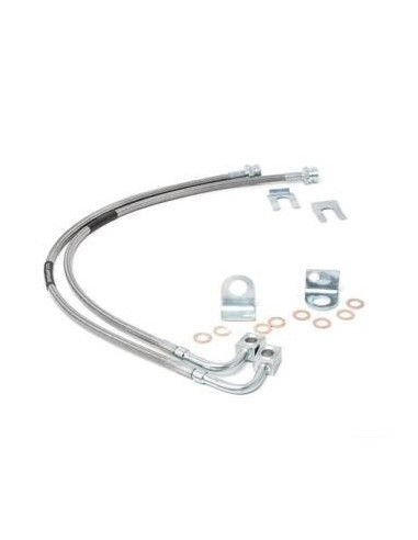 ROUGH COUNTRY Front Stainless Brake Lines 4-6"...