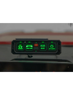 ROUGH COUNTRY Panel de 4 Interruptores con Retroiluminación RGB y Modos Multifunción 2