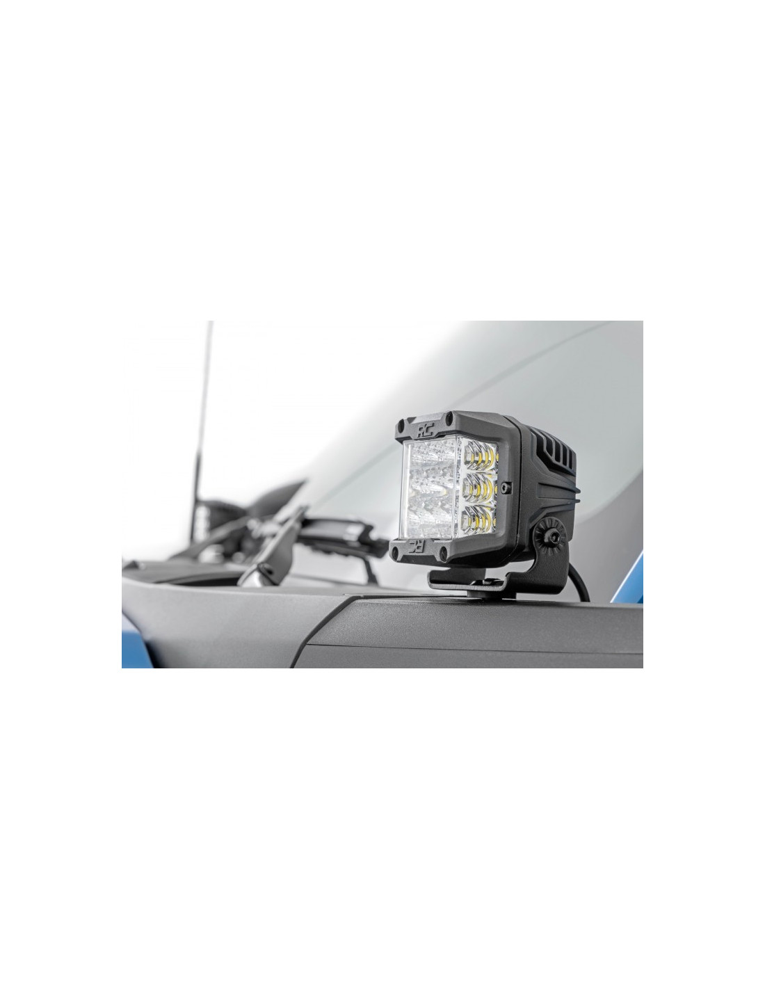 LED Light Ditch Mount 2 Inch Black Series Pair Flood Pattern 21-Up Ford Bronco Rough Country main image 0