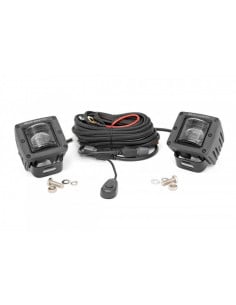 2" BLACK SERIES LED LIGHT PAIR SAE FOG ROUGH COUNTRY