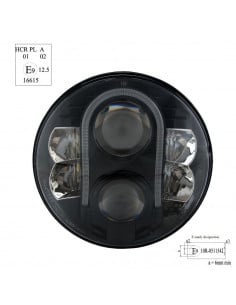 7" LED HEADLIGHT HOMOLOGATED