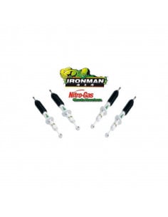 +4CM AMORTIGUADORES DELANTEROS Y TRASEROS IRONMAN DACIA...