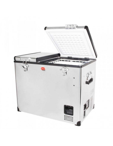 Nevera-Congelador Dual SNOMASTER de 72 litros en Inox