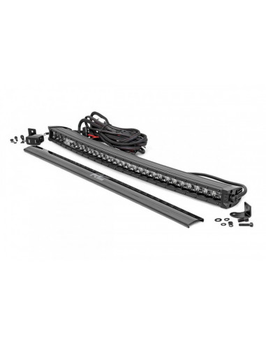 30" BLACK SERIES LED LIGHT CURVED SINGLE ROW WHITE DRL ROUGH COUNTRY