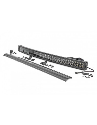 40" BLACK SERIES LED LIGHT CURVED DUAL ROW WHITE DRL ROUGH COUNTRY