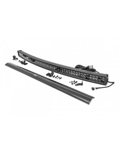 50" BLACK SERIES LED LIGHT CURVED DUAL ROW WHITE DRL ROUGH COUNTRY