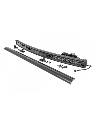 54" BLACK SERIES LED LIGHT CURVED DUAL ROW WHITE DRL ROUGH COUNTRY