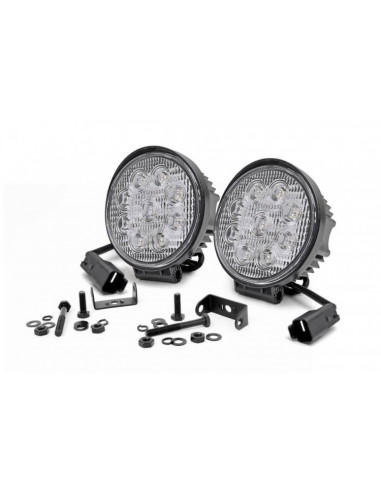 4" CHROME SERIES LED LIGHT PAIR ROUND ROUGH COUNTRY