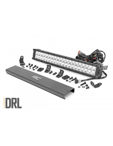 20" CHROME SERIES LED LIGHT DUAL ROW AMBER DRL ROUGH COUNTRY