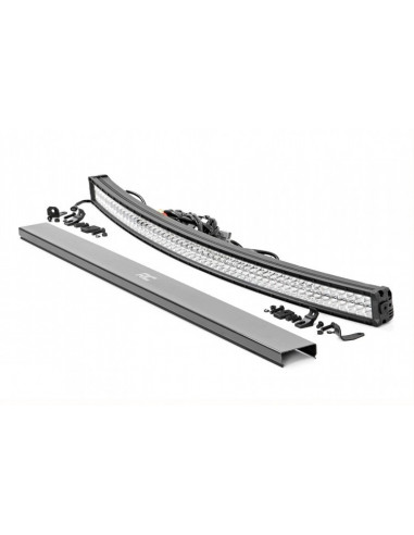 54" CHROME SERIES LED LIGHT CURVED DUAL ROW WHITE DRL ROUGH COUNTRY