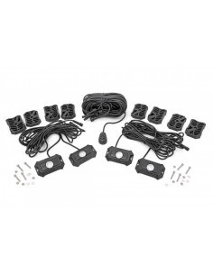 CHROME SERIES LED ROCK LIGHT 4 PIECE SET ROUGH COUNTRY