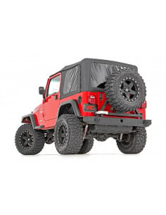 ROUGH COUNTRY PARAGOLPE TRASERO CON SOPORTE DE RUEDA JEEP...