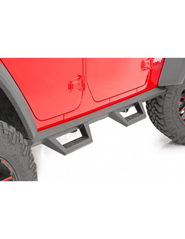 SIDE STEPS CONTOURED ROUGH COUNTRY JEEP JL 4 PUERTAS