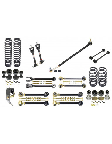 TJ JOHNNY JOINT® 4" SUSPENSION SYSTEM (W/ SWAY BAR DISCONNECTS)