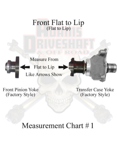 ADAMS DRIVESHAFT EXTREME DUTY CARDAN DELANTERA 1310 JEEP JK