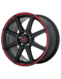 MR142 17X7 5X4.25/4.5 S-BLK RED 40MM