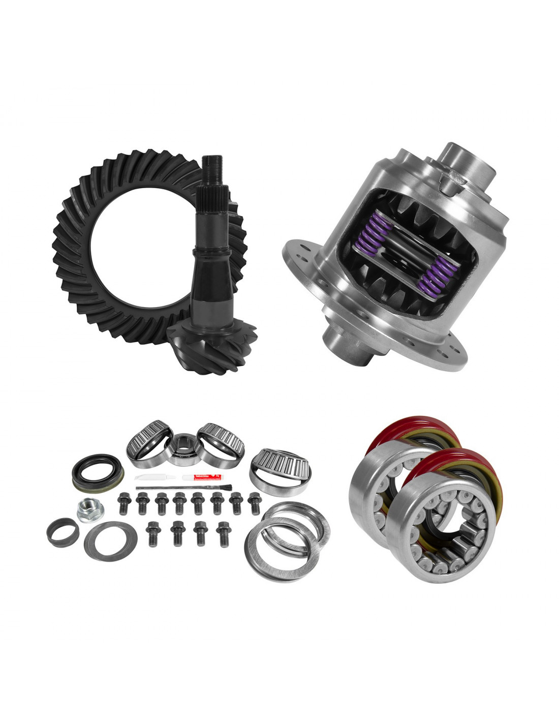 10.5 inch GM 14 Bolt 3.73 Rear Ring and Pinion Install Kit 30 Spline Positraction Yukon Gear & Axle main image 0