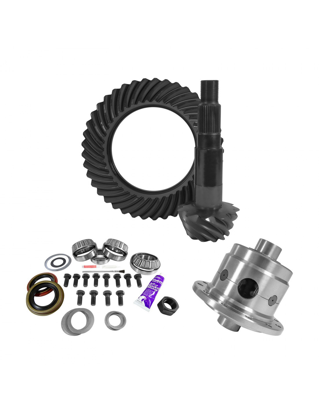 8.8 Inch Ford 4.88 Rear Ring & Pinion Install Kit 31 Spline Posi 2.99 Inch Bearings 8.8 Inch Ford 4.88 Rear R&P / Install Kit Package W/ 31 Spline Posi & Ak 1561 '10&Dwn F150& Suv W/O Irs Yukon Gear & Axle