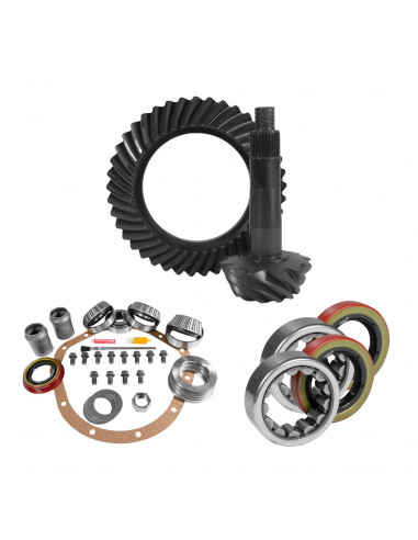 8.875" GM 12T Thick 4.11 Rear Ring & Pinion, Install Kit, Axle Bearings & Seals