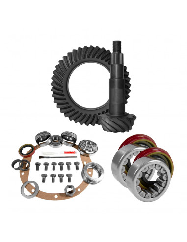 8.5" GM 4.11 Rear Ring & Pinion, Install Kit, Axle Bearings, 1.625" Case Journal