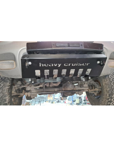JEEP GRAND CHEROKEE WJ ACCORDING TO 1999-2004 HIDDEN WINCH MOUNT PLATE OVERSIZE WITH FRONT SKID PLATE RED SET