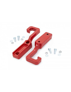 ROUGH COUNTRY Forged Tow Hooks Red | Jeep Grand Cherokee