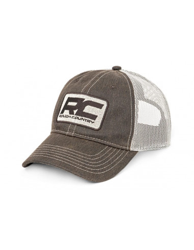 ROUGH COUNTRY HAT | MESH | BROWN PATCH | BROWN
