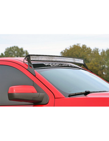 ROUGH COUNTRY LED LIGHT MOUNT | UPPER WINDSHIELD | 54" CURVED | CHEVY/GMC SUV 1500 (15-20)