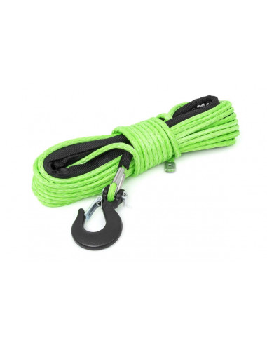 ROUGH COUNTRY SYNTHETIC ROPE | 1/4 INCH | 50 FT | LIME GREEN