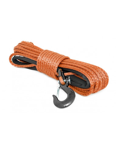 ROUGH COUNTRY SYNTHETIC ROPE | 3/8 INCH | 85 FT | ORANGE