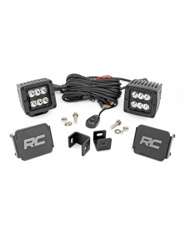 ROUGH COUNTRY LED LIGHT | DITCH MOUNT | 2" BLACK PAIR | FLOOD | TOYOTA TUNDRA (2022)