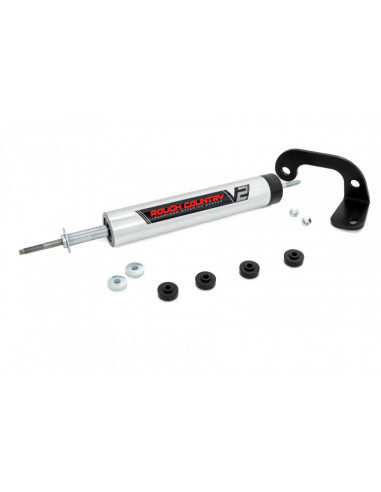 ROUGH COUNTRY V2 STEERING STABILIZER | 8-LUG ONLY | 6 INCH LIFT | CHEVY C2500/K2500 C3500/K3500 TRUCK (88-00)