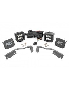 ROUGH COUNTRY LED LIGHT | DITCH MOUNT | 2" BLACK PAIR |...