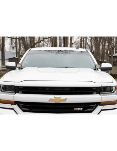 ROUGH COUNTRY LED LIGHT | DITCH MOUNT | 2" BLACK PAIR | FLOOD | CHEVY/GMC 1500 (14-18)