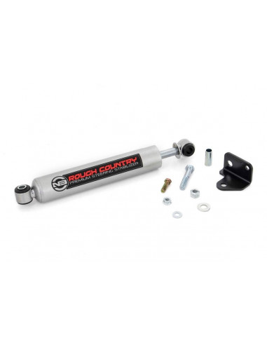 ROUGH COUNTRY N3 STEERING STABILIZER | RELOCATION BRACKET | JEEP WRANGLER JK (07-18)