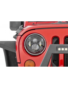 ROUGH COUNTRY 7 INCH HEADLIGHT | PAIR | JEEP WRANGLER JK...