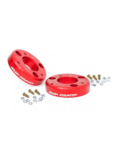 ROUGH COUNTRY 2 INCH LEVELING KIT | RED | FORD F-150 2WD/4WD (2009-2013)