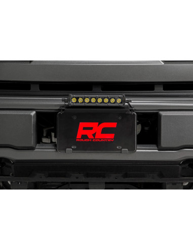 ROUGH COUNTRY LED LIGHT | LICENSE PLATE MOUNT | 8" SINGLE ROW BLACK SERIES