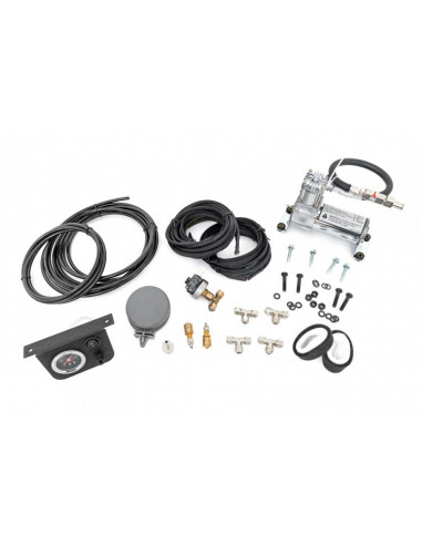 ROUGH COUNTRY ONBOARD AIR BAG COMPRESSOR KIT W/GAUGE