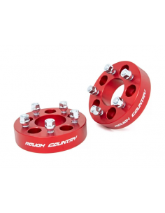 ROUGH COUNTRY 1.5" Wheel Spacers 5x4.5 Red | Jeep...