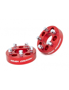 ROUGH COUNTRY Separadores Rueda 1.5" 5x4.5 Rojos | Jeep...