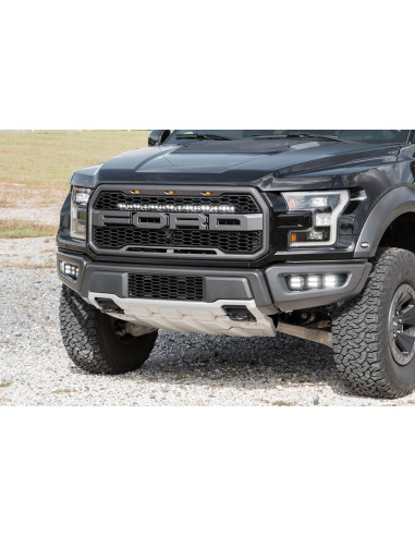 ROUGH COUNTRY LED LIGHT | GRILLE MOUNT | 30" BLACK SINGLE ROW | FORD RAPTOR (17-20)
