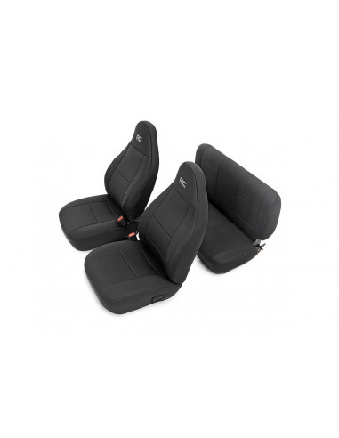 ROUGH COUNTRY SEAT COVERS | FRONT AND REAR | JEEP WRANGLER TJ (03-06) 4WD