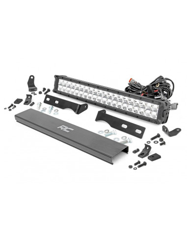 ROUGH COUNTRY JEEP 20IN LED BUMPER KIT | CHROME SERIES W/ COOL WHITE DRL (11-20 WK2 GRAND CHEROKEE)