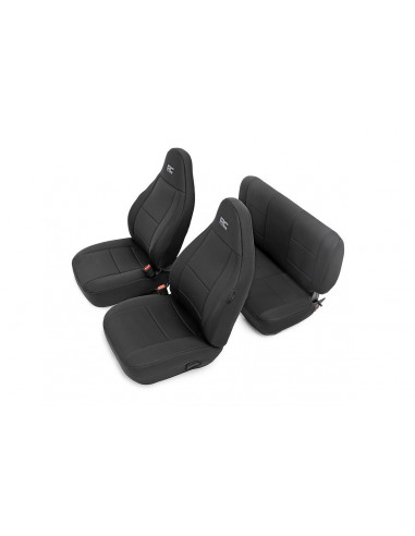 ROUGH COUNTRY SEAT COVERS | FRONT AND REAR | JEEP WRANGLER TJ 4WD (1997-2002)
