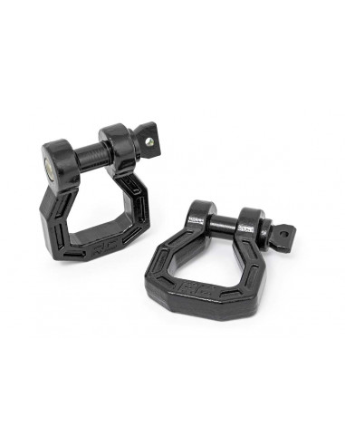 ROUGH COUNTRY D-RING | FORGED | PAIR | BLACK