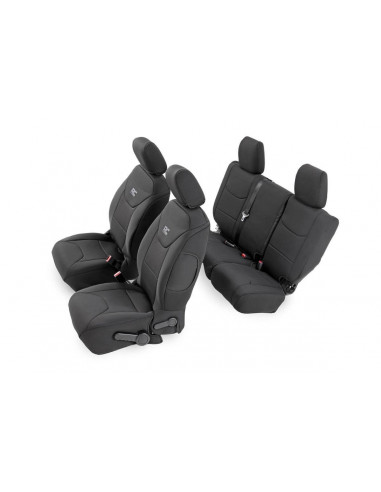 ROUGH COUNTRY SEAT COVERS | FRONT AND REAR | JEEP WRANGLER JK 2WD/4WD (2008-2010)