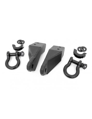 ROUGH COUNTRY TOW HOOK BRACKETS | D-RING | BULL BAR SUP | TOYOTA TUNDRA (07-21)